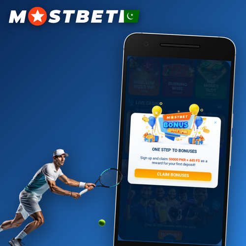 Mostbet app download for Android and iOS on a smartphone in Pakistan