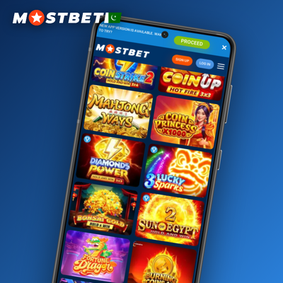 Mostbet casino welcome bonus gift box with percentage badge on deep purple background