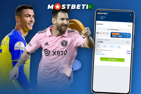 Hand holding smartphone showing how to deposit money in Mostbet via JazzCash cashier
